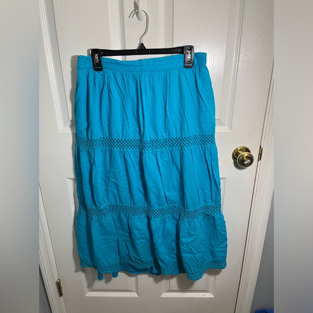 Flowy teal skirt